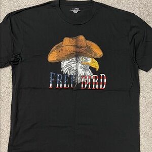 Free Bird Black Graphic T-Shirt